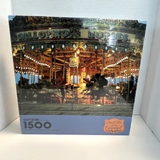 Hallmark Springbok 1500 Piece Meet Me at the Carousel Horse Jigsaw Puzzle SEALED