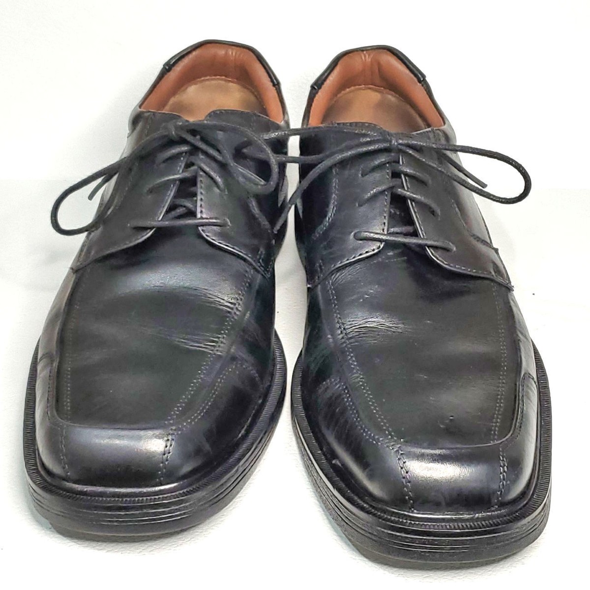 Johnston Murphy Waterproof XC4 Apron Bicycle Toe Oxford Shoe Black 9.5 Johnston & Murphy Apron Toe Oxford Shoes Black Leather XC4  main image 2