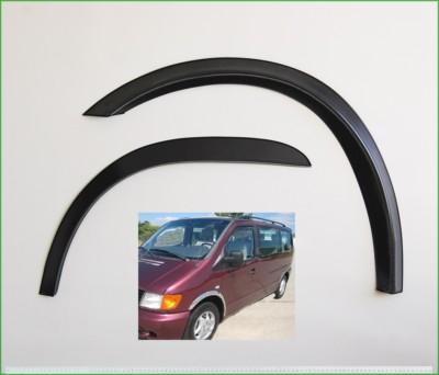 Radlaufleisten Schwarz Zierleisten Set für MERCEDES VITO W638 vorne & hinten