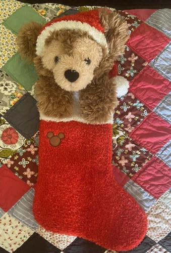 Disney Duffy Christmas Stocking Plush Bear 2000 Disney World