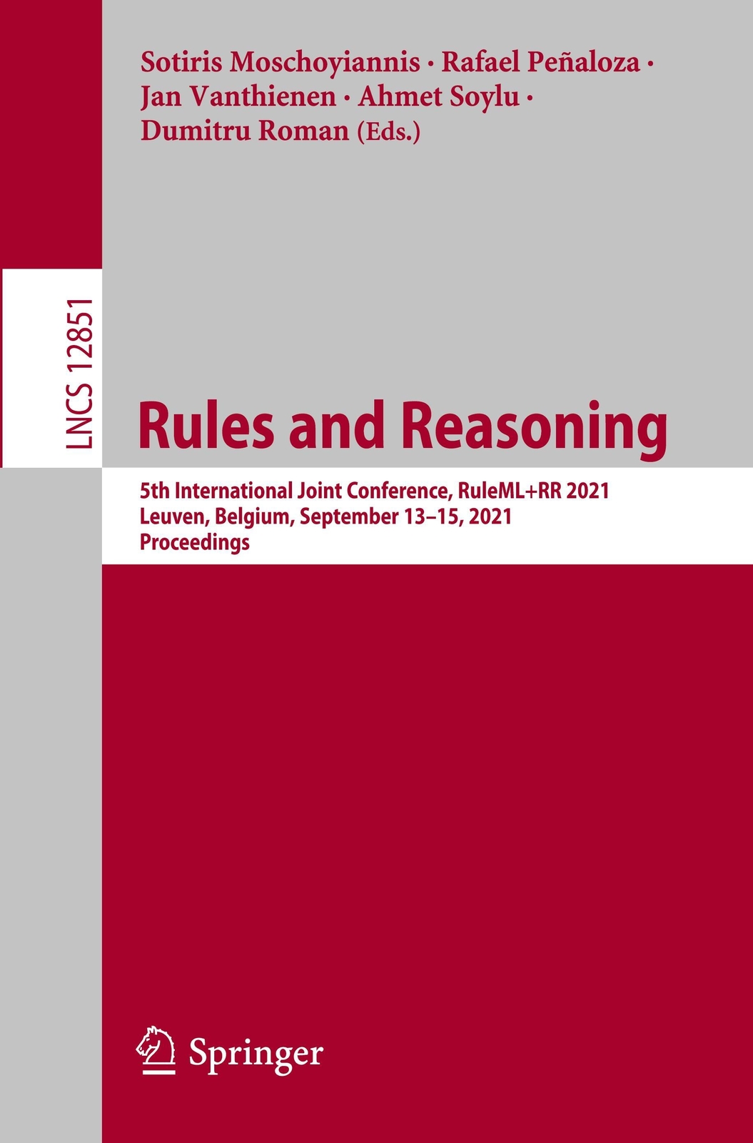 Thumbnail - Rules And Reasoning | Sotiris Moschoyiannis (u. A.) | Englisch |