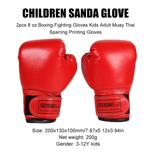 Sport Boxhandschuhe Lederschwamm bunt Sparring Schlaghandschuhe Training - Bild 15 von 35