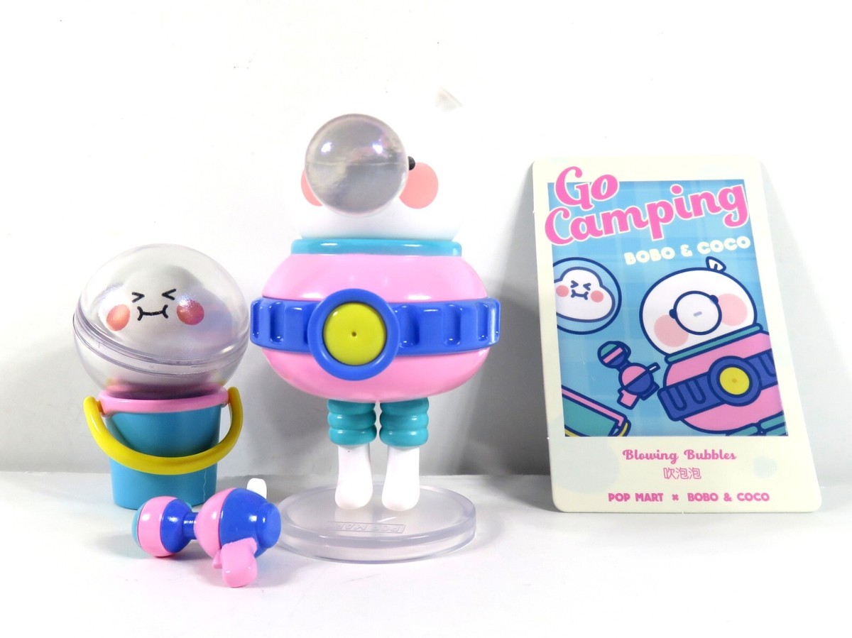 Pop Mart Bobo & Coco Go Camping Series Mini Figure Blowing
