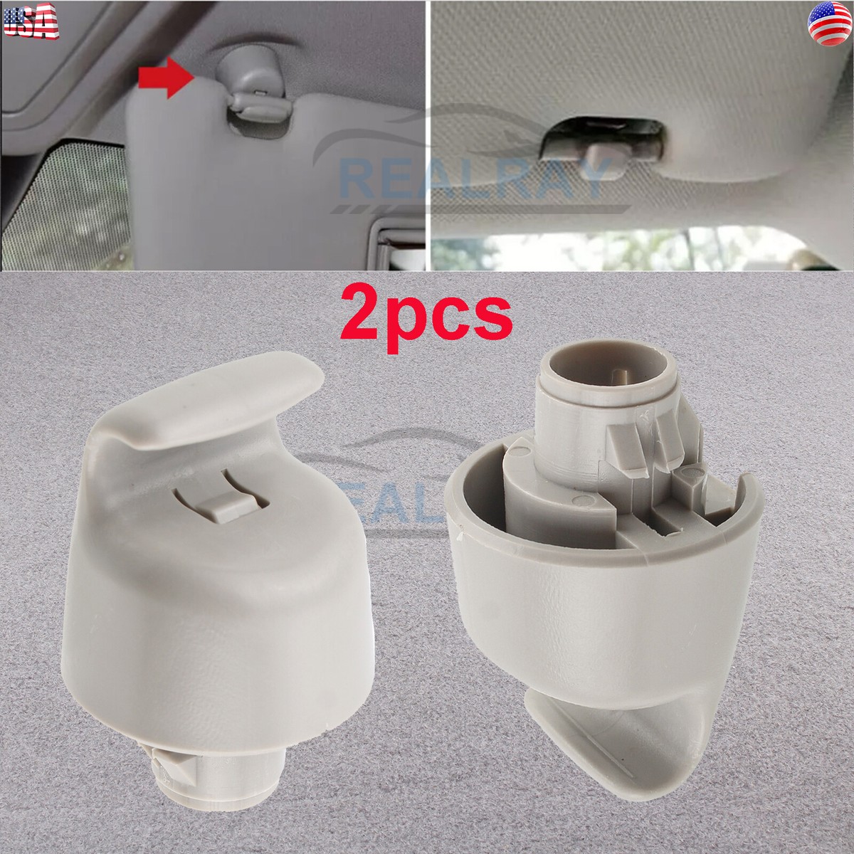 Pair Of Sun Visor Retainer Clips For Nissan Altima, Rogue, Infiniti QX60, QX56, JX35
