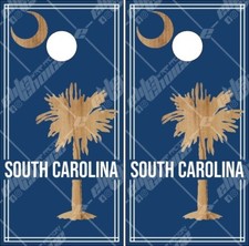 South Carolina Palmetto Tree Cornhole Wrap Bag Toss Skin Decal Sticker Wraps