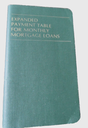 Vintage Expanded Payment Table for Monthly Mortage Loan Publication No. 193 1969