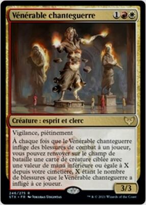 MTG Magic STX - Venerable Warsinger/Vénérable chanteguerre, French/VF