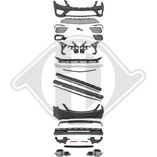 StoßFäNger Diederichs 1648550 Hd Tuning FüR Hinten Vorne-image
