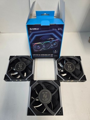UNTESTED - FANS ONLY - Lian Li SL Wireless LCD 120 - BLACK - 3 (FL)