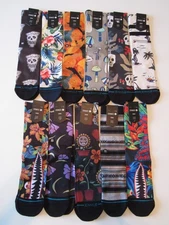 Stance Mens Casual Poly Blend Mid Cushion Crew Socks Large 9-12 Nwt