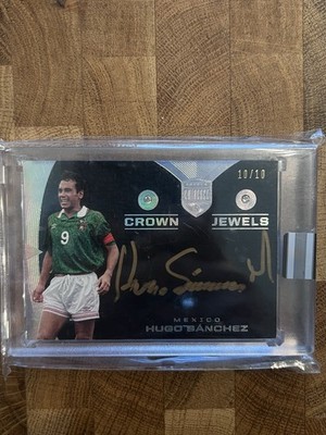 2018 Panini Eminence Hugo Sanchez Mexico /10 Crown Jewels Auto      Sealed