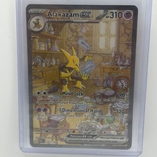 Alakazam EX illustrazione speciale rara Sv: scarlatto e viola 151 carta 201/165 quasi nuova