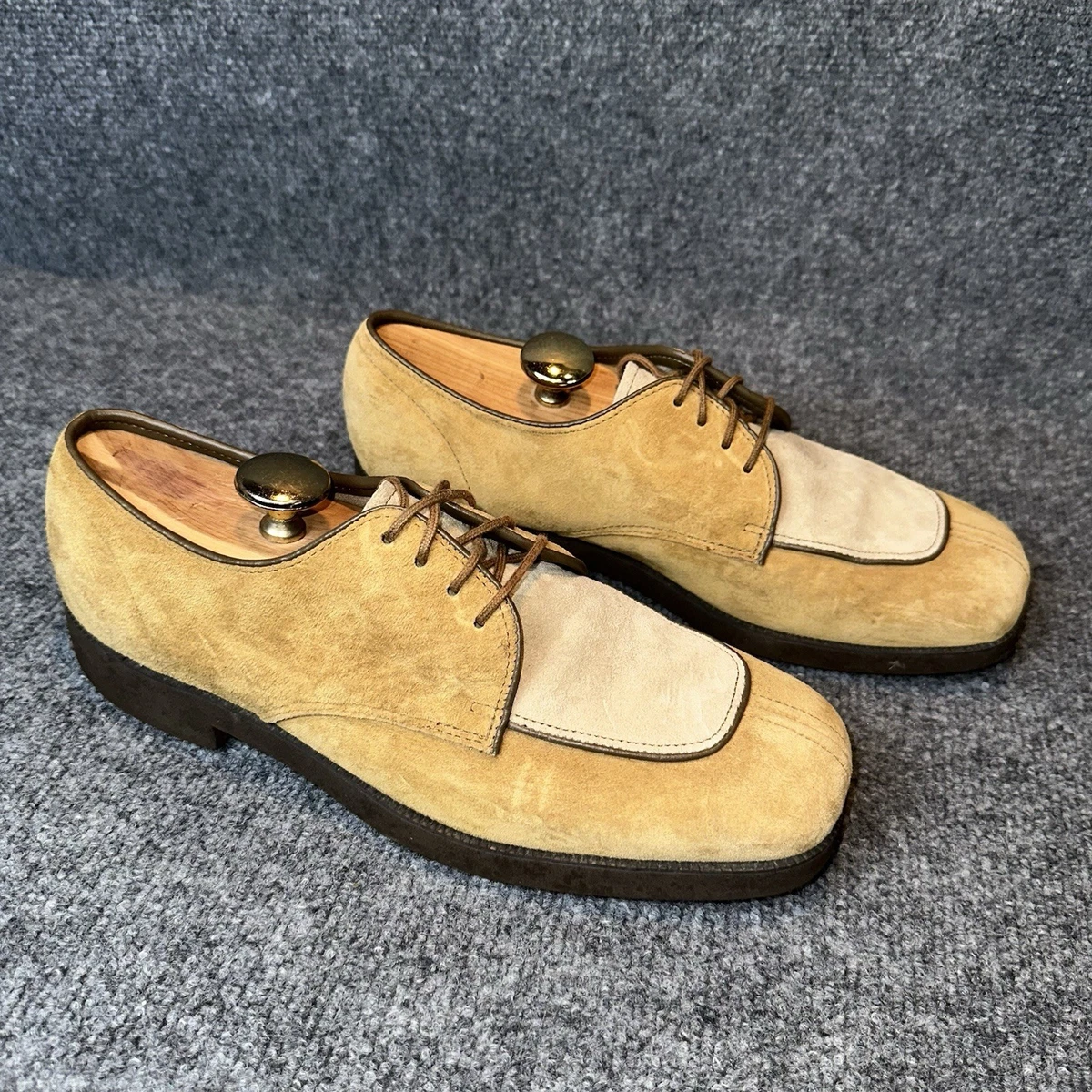 Sandales Vintage Hush Puppies Pointure 7,5-8 Femme - Marron Tissé Fabriqué En Inde