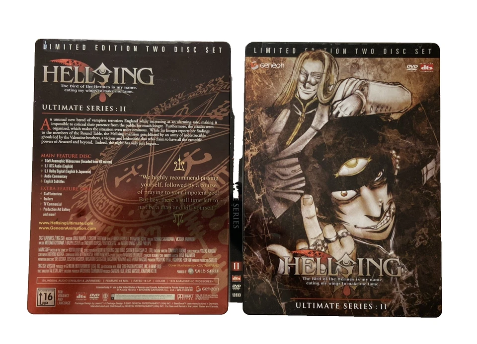 Hellsing Ultimate Series: II DVD, 2007, 2-Disc Set, Limited Edition Steelbook - Image 4 of 4