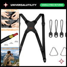 Adjustable DSLR Camera Strap Chest Harness with Quick Release Buckles for Camera