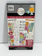 Happy Planner Sticker NURSE 1078 Pieces  Me & My Big Ideas Barely Used