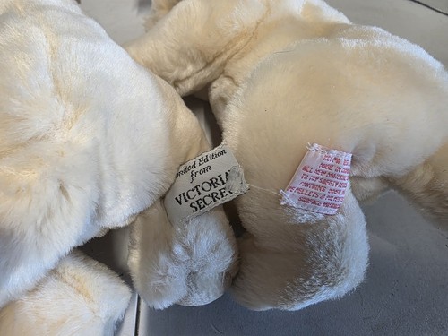 Victoria's Secret Spike Lily Peluche Cachorro Perro Set 2002 Peluche - Imagen 5 de 8