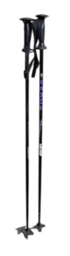 Kerma Vector Ski Poles 120cm Downhill Aluminum Poles Black Purple