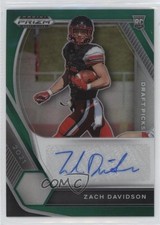 2021 Panini Prizm Draft Picks Green Zach Davidson #DPA-ZAD Auto 00jj