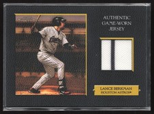 2007 TOPPS TURKEY RED BLACK LANCE BERKMAN RELICS JERSEY GAME WORN