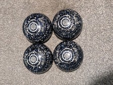 Taylor Blaze Lawn Bowls Size 3 Dark Blue/Light blue/White Speckled WB 28