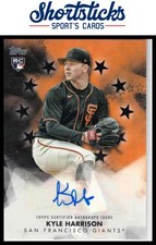 2024 Topps #BSA-KHA Kyle Harrison Baseball Stars Autographs Black #/199