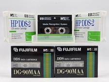 5 Lot 2 Fujifilm DG-90MAA  3 HP DDS Data Tape 90m 4mm DAT Media Cartridges