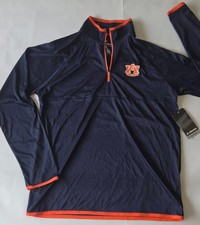 Colosseum Navy Auburn Tigers Quarter-Zip Pullover Jacket, Men s Medium