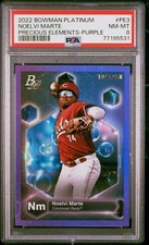 2022 Bowman Platinum - Precious Elements Noelvi Marte #PE-3 Purple /250 PSA 8