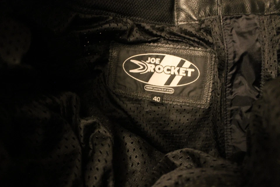 Pantalones de cuero para motocicleta Joe Rocket talla 40 ~ rodillas blindadas Foto 2 de 4