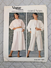 Vogue Vintage American Designer Sewing Pattern Carol Horn 1347 Size 10 Complete