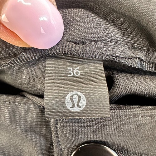 lululemon ABC Classi-Fit 5 Pocket Pants Mens 36 Black Preppy Golf Warpstreme - Picture 6 of 10