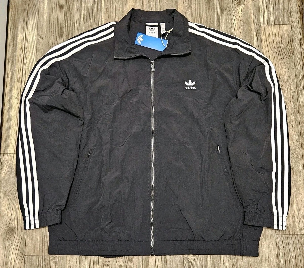 Adidas Originals Adicolor Firebird Woven Track Jacket Top Black
