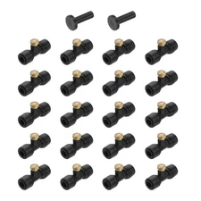 20Pcs Misting Nozzles Kit, 0.4mm Brass Mister Nozzle with Misting Nozzle Tees