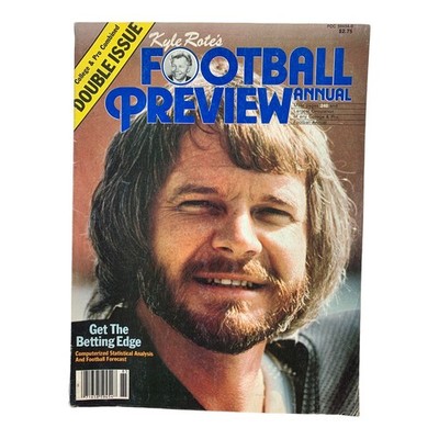 Vintage Football Preview Annual Kyle Rates NFL Book Collectable Magazine Used