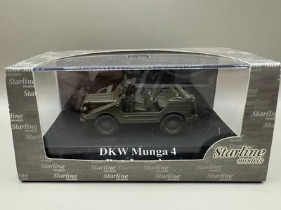 Die-Cast Starline Models 1:43 Auto/Union DKW Munga 4 ''Bundeswehr'' offen