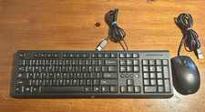 HP USB Wired Keyboard SK-2085  Mouse N910U TESTED WORKS used condition