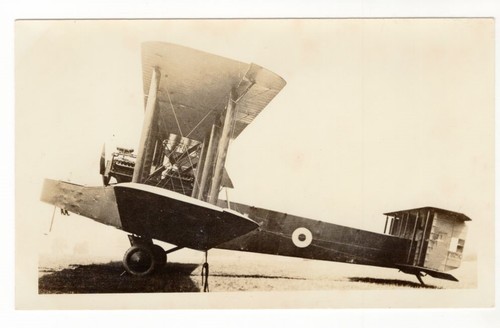 1918-1919 RFC RAF Handley Page V/1500 Bomber 2.75x4.5 Vintage 1940-50s Photo