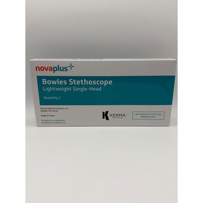 Novaplus Bowles Stethoscope Lightweight Single-Head Black V4300A Kerma Medical