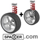 Jesse James Wheels スプリングと SPACCER によるリフトアッ�、リ�