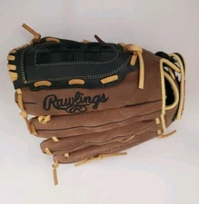 Rawlings Brown Leather Baseball Glove Zero Shock RBG36BC 12.5" RHT EUC
