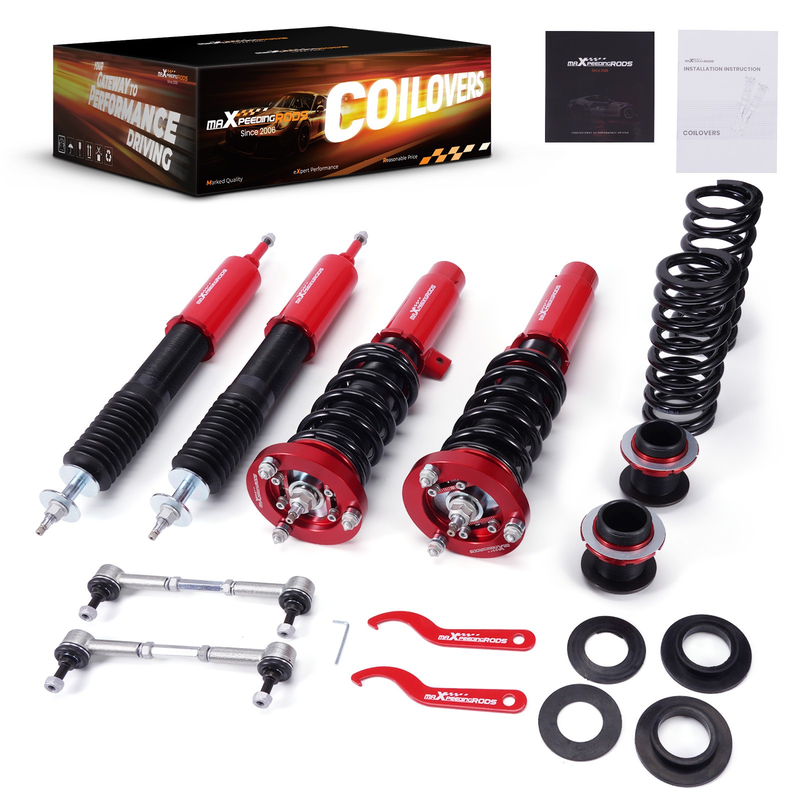 Coilovers+Swaybar end links for BMW 3 Series E90 Saloon E92 E91 E93 2004-2011