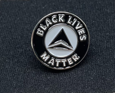 #ad Delta Air Lines Black Lives Matter BLM Black Logo Metal Lapel Pin $27.97
