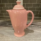 Homer Laughlin Fiesta Ware ROSE Coffee Pot Pitcher w/ Lid - EUC