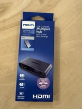 Philips USB-C Multiport Hub 4K60 HDMI + 100W PD + USB-C 10Gbps SWL3303M/37