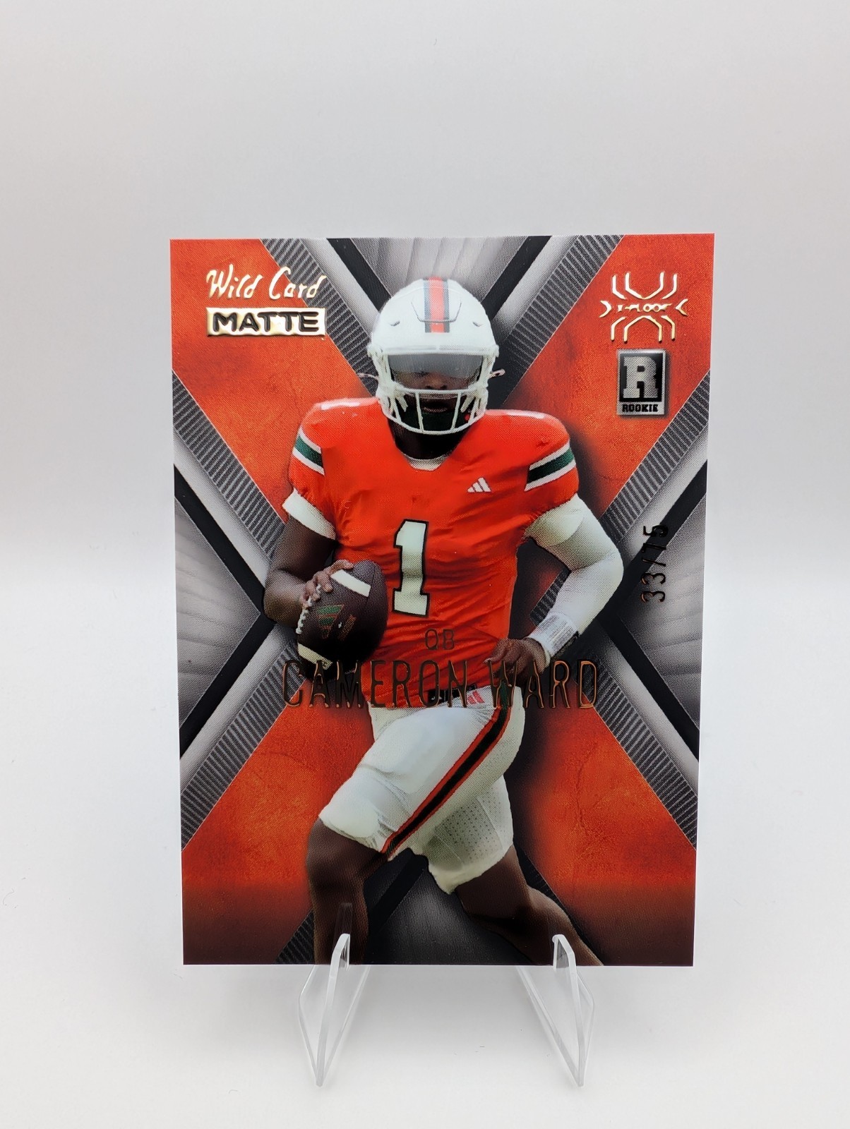 Cam Ward /75 Wild Card Matte Xplode 2025 MXP-CW Rookie Tennessee Titans RC