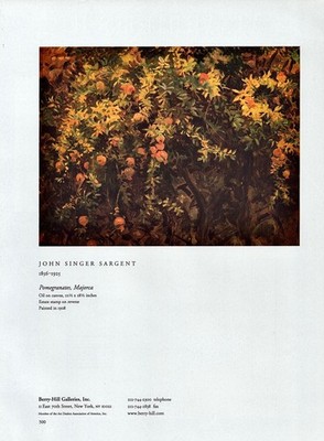 2000 JOHN SINGER SARGENT Art Gallery Exhibition 1-Page Magazine PRINT AD