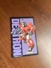Transformers G1 Takara Japanese Bio Card 1987 ORIGINAL Misfire