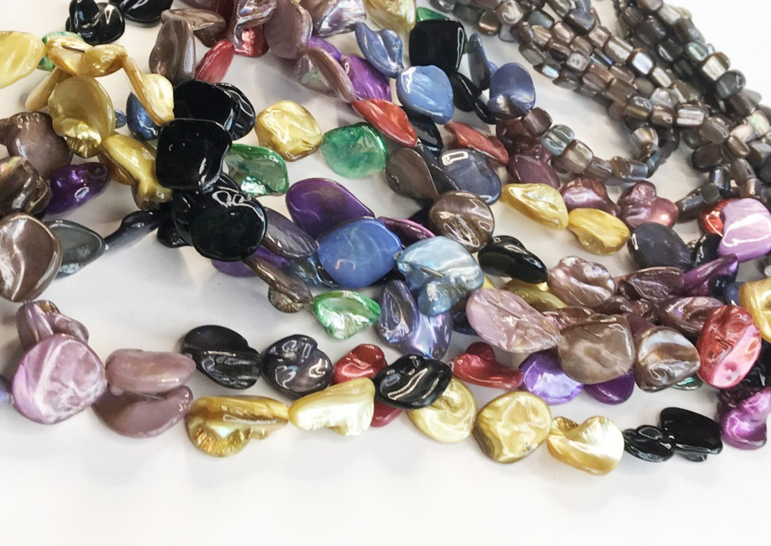 BARSE Statement Necklace Multi Strand Mother of P… - image 4