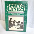 Vintage Party Lines Board Game 1985 Parker Brothers - New Factory Sealed